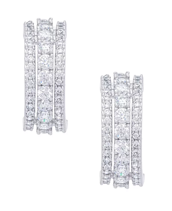 Серьги-Полукольца из трех рядов кубического циркония с серебряной пластиной Macy'S, silver
Серьги-Полукольца из трех рядов кубического циркония с серебряной пластиной Macy'S, silver