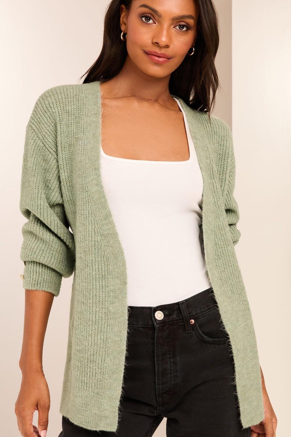 Уютный кардиган с длинными рукавами, связанный резинкой от края до края Lipsy, зеленый
Уютный кардиган с длинными рукавами, связанный резинкой от края до края Lipsy, зеленый