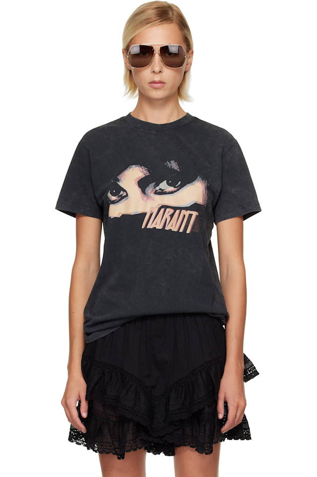 Isabel Marant Etoile Черная футболка Zoeline
Isabel Marant Etoile Черная футболка Zoeline