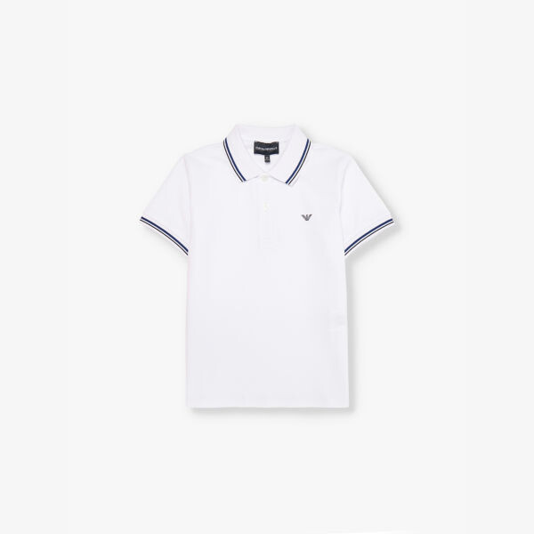 Классическая рубашка-поло из эластичного хлопка с логотипом 4-16 лет Emporio Armani, белый
Классическая рубашка-поло из эластичного хлопка с логотипом 4-16 лет Emporio Armani, белый