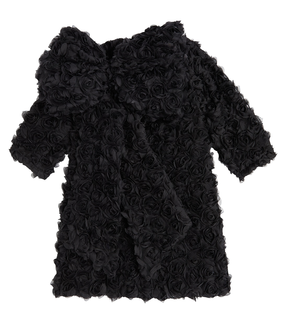 Платье с цветочной аппликацией и бантом Caroline Bosmans, черный
Платье с цветочной аппликацией и бантом Caroline Bosmans, черный