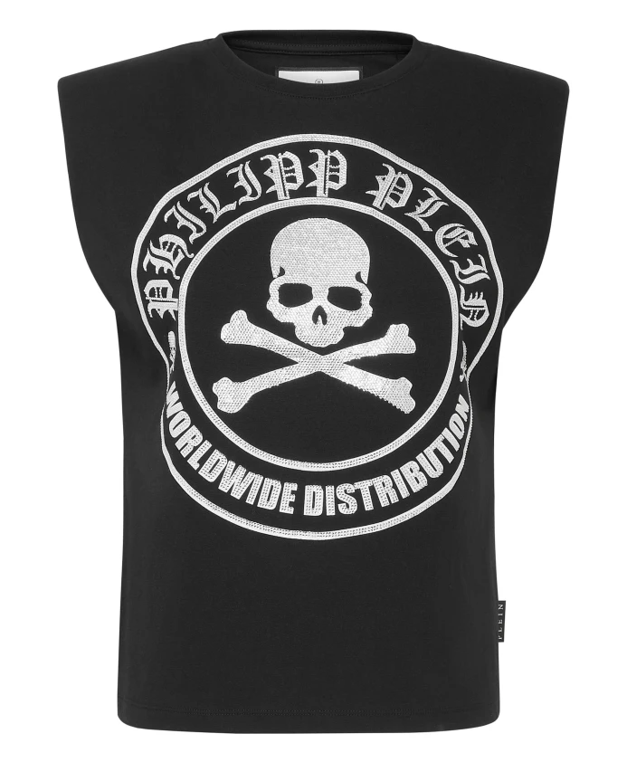 Футболка с круглым вырезом и изображением черепа. Philipp Plein, черный
Футболка с круглым вырезом и изображением черепа. Philipp Plein, черный