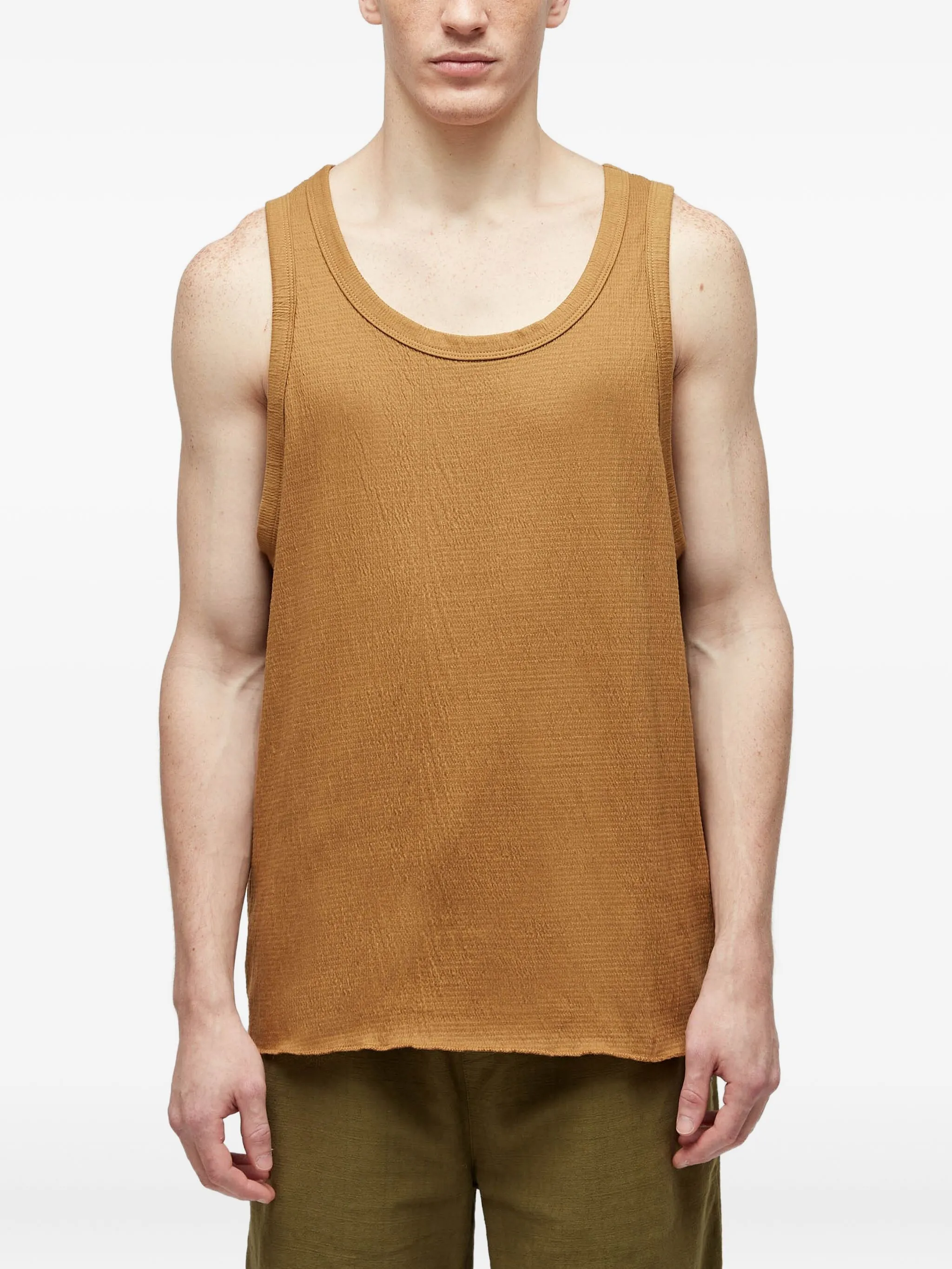 Топ с жатым эффектом Osklen, коричневый
Топ с жатым эффектом Osklen, коричневый