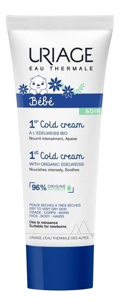 Uriage, Bebe 1St Cold Cream Ультрапитательный защитный крем для детского лица и тела, 75 мл
Uriage, Bebe 1St Cold Cream Ультрапитательный защитный крем для детского лица и тела, 75 мл