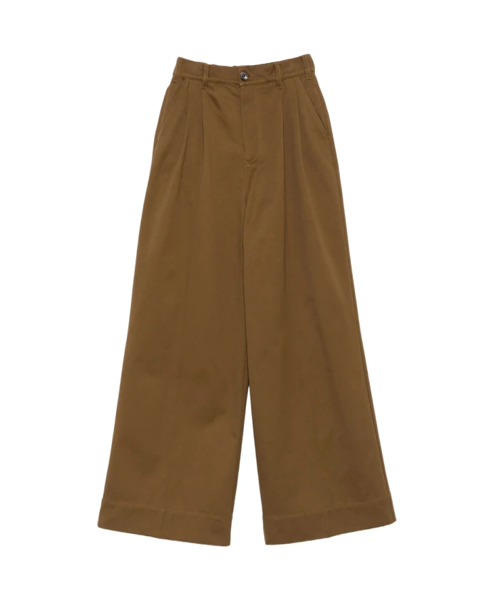 Коричневые плиссированные брюки с застежкой на пуговицы спереди. Soeur, коричневый
Коричневые плиссированные брюки с застежкой на пуговицы спереди. Soeur, коричневый