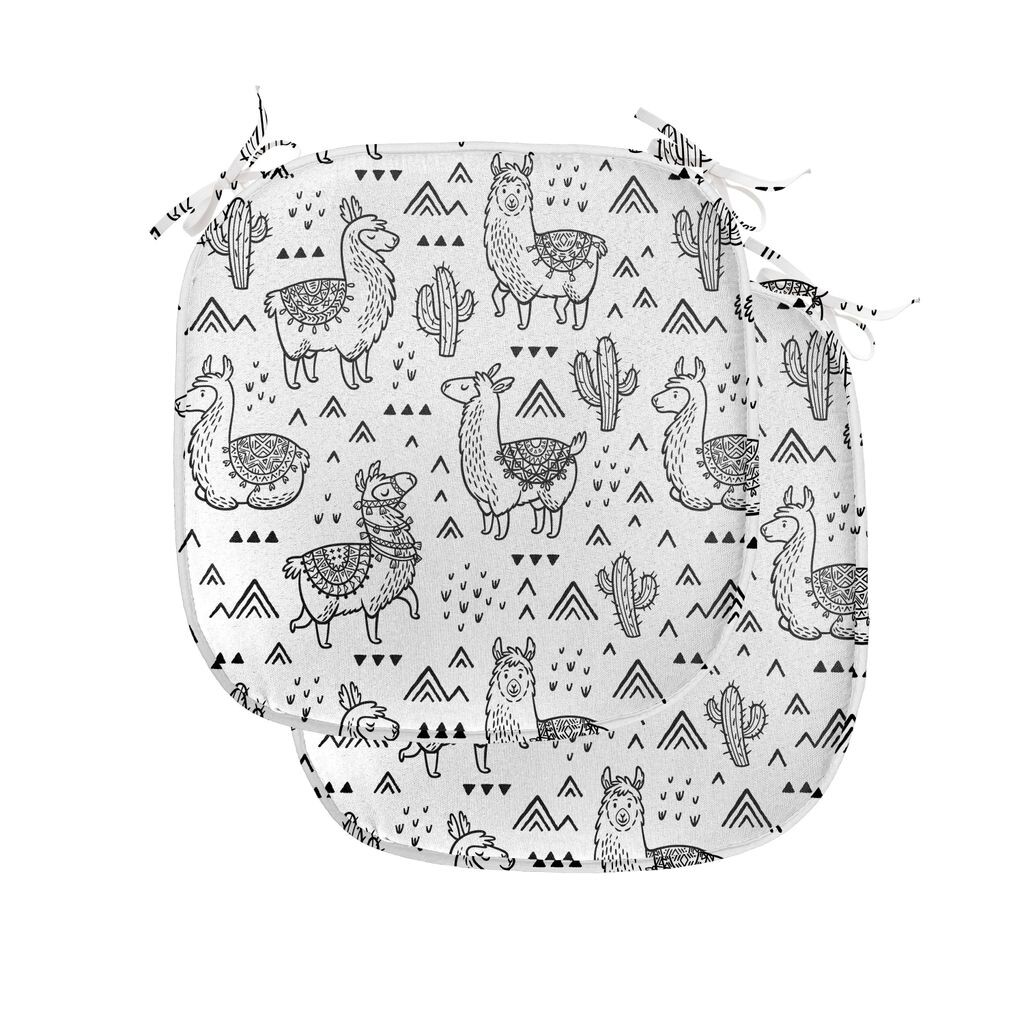 Подушки на обеденный стул ABAKUHAUS Lama, дизайн Doodle Alpaca, декоративная водонепроницаемая подушка с ремнями для кухонных сидений, 40 см x 40 см — упаковка из 2 шт., цвет «Белый кока-серый»
Подушки на обеденный стул ABAKUHAUS Lama, дизайн Doodle Alpaca, декоративная водонепроницаемая подушка с ремнями для кухонных сидений, 40 см x 40 см — упаковка из 2 шт., цвет «Белый кока-серый»
