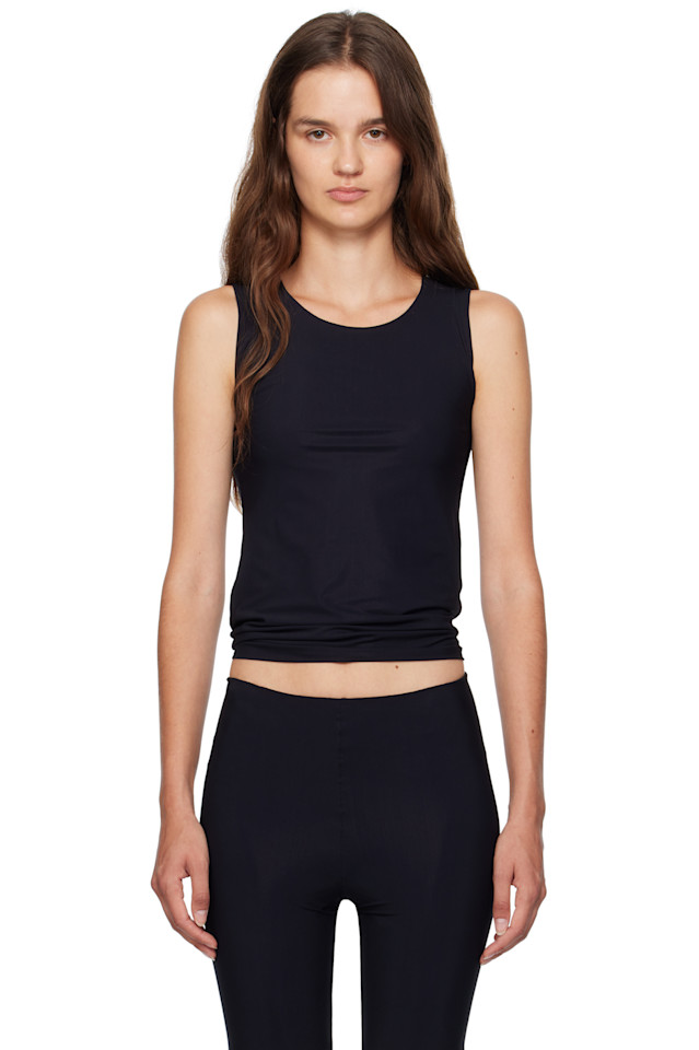 Топ без рукавов с круглым вырезом Jil Sander, черный
Топ без рукавов с круглым вырезом Jil Sander, черный