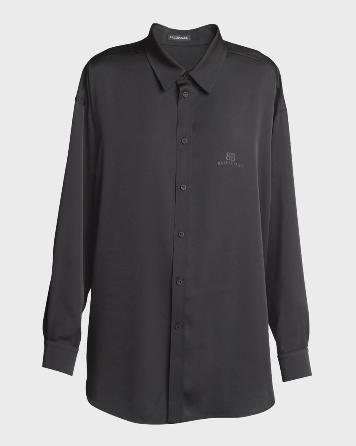 Блузка BB Classic Balenciaga из струящегося материала, черный
Блузка BB Classic Balenciaga из струящегося материала, черный
