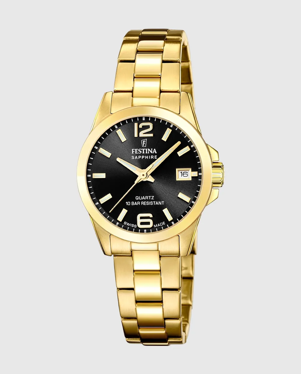 F20050/4 швейцарские классические женские часы из стали и золота Festina, золото
F20050/4 швейцарские классические женские часы из стали и золота Festina, золото