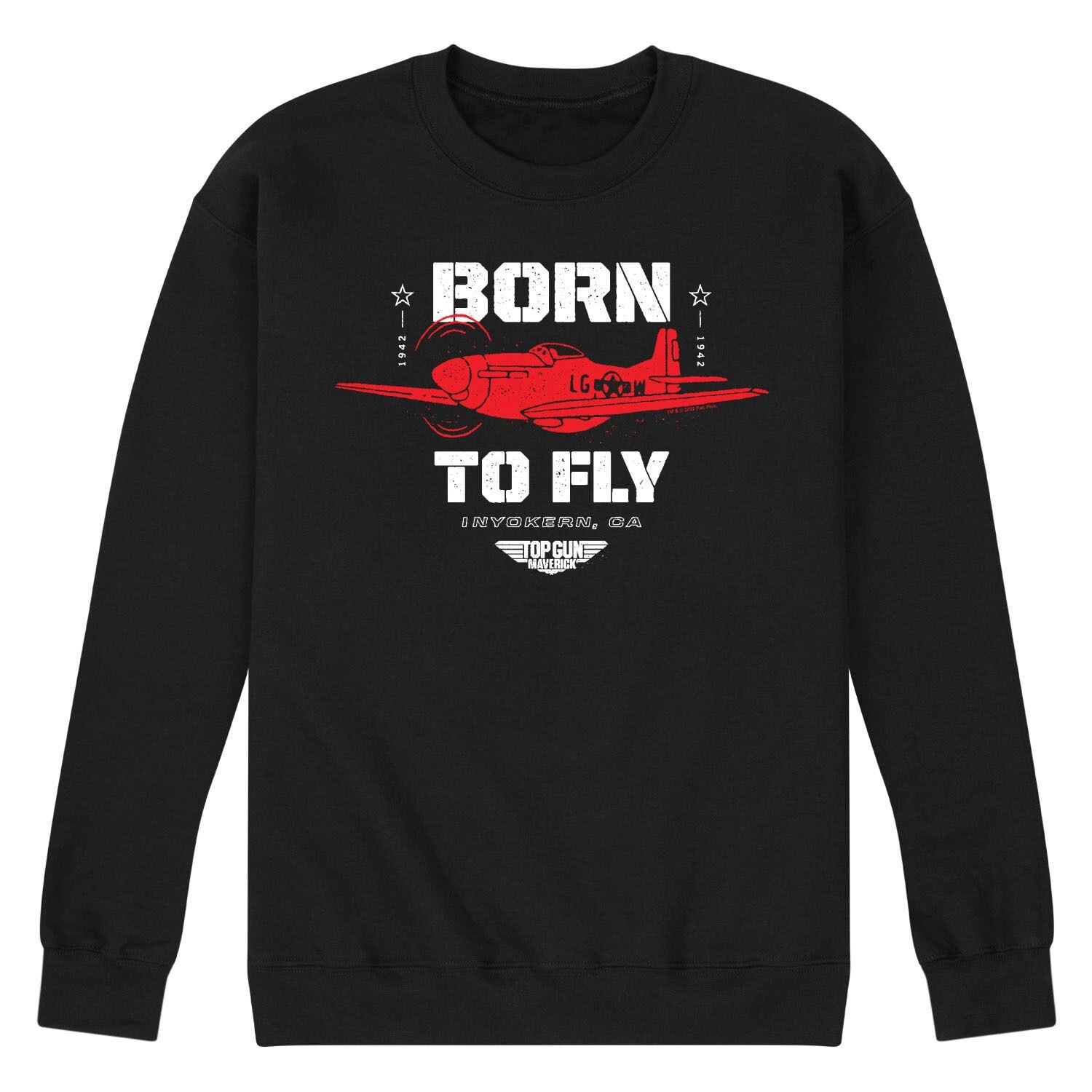 Мужской свитшот Top Gun Maverick Born To Fly Licensed Character 
Мужской свитшот Top Gun Maverick Born To Fly Licensed Character