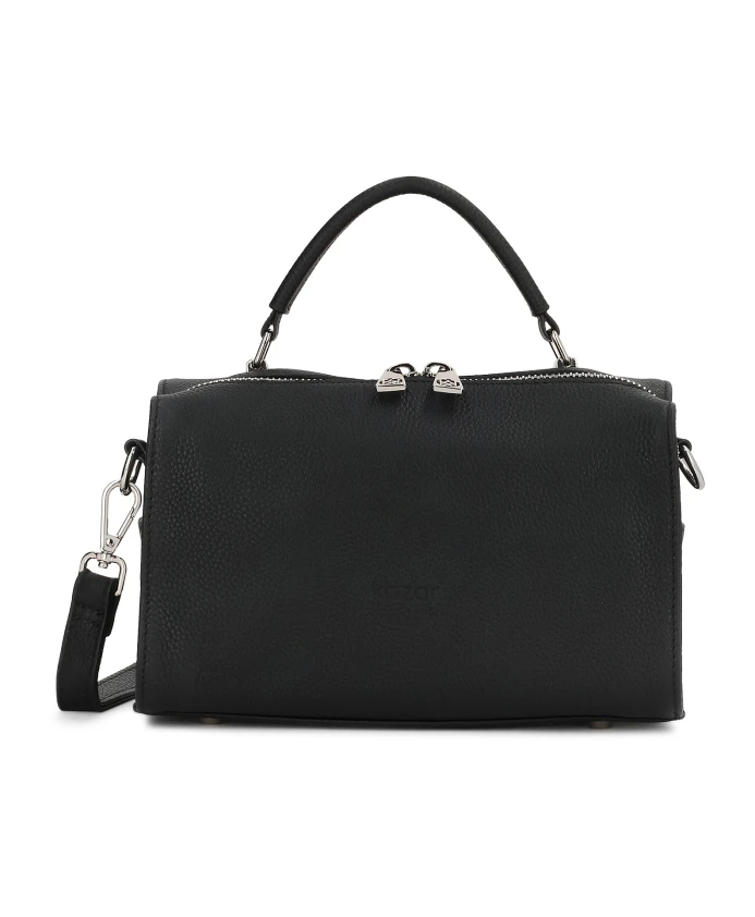 Кожаная сумка геометрической формы Kazar, черный
Кожаная сумка геометрической формы Kazar, черный