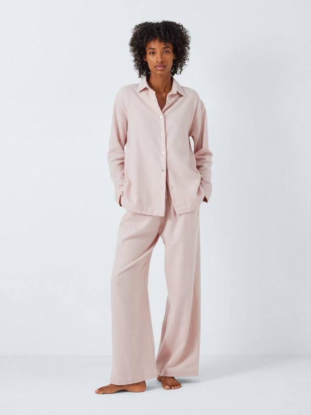 Хлопковый пижамный комплект в рубчик John Lewis, Silver Pink
Хлопковый пижамный комплект в рубчик John Lewis, Silver Pink