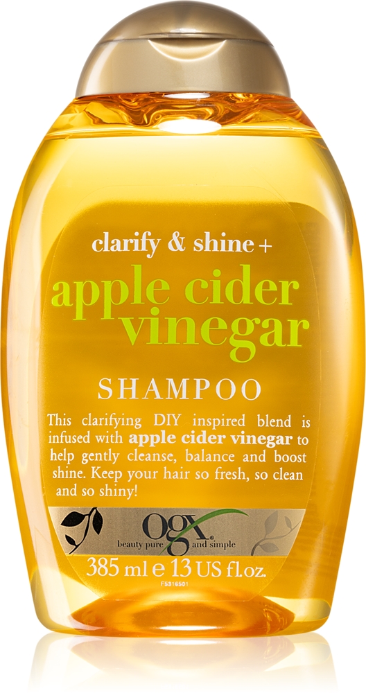 Очищающий шампунь с яблочным уксусом для блестящих и мягких волос Ogx, 385 мл
Очищающий шампунь с яблочным уксусом для блестящих и мягких волос Ogx, 385 мл