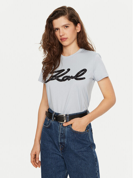 Футболка стандартного кроя Karl Lagerfeld, синий
Футболка стандартного кроя Karl Lagerfeld, синий