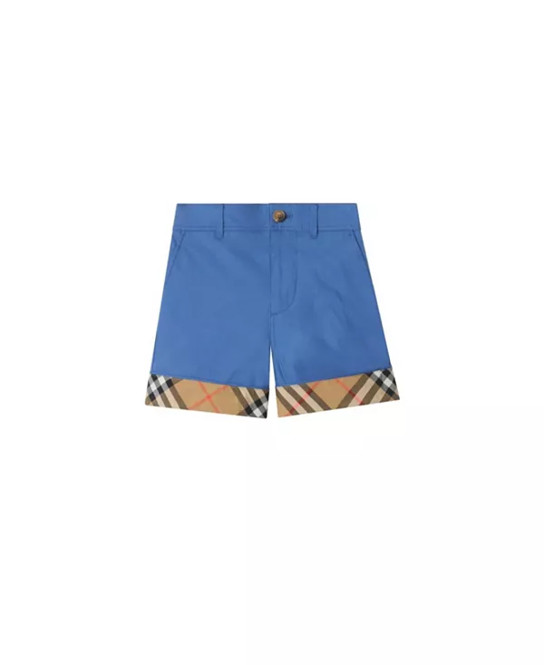 Детские хлопковые шорты в клетку с отворотами - для малышей и для взрослых. Burberry, синий
Детские хлопковые шорты в клетку с отворотами - для малышей и для взрослых. Burberry, синий