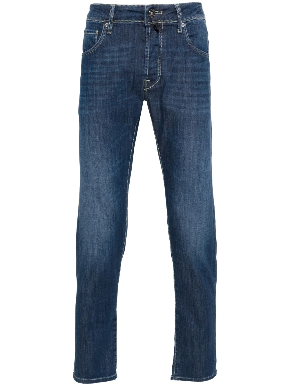 Зауженные джинсы с заниженной талией Incotex, синий
Зауженные джинсы с заниженной талией Incotex, синий