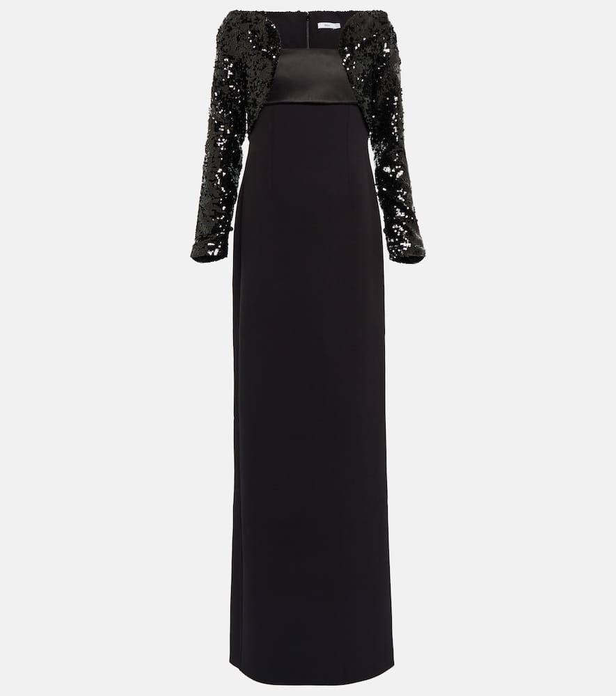 Платье Liza из крепа с пайетками Safiyaa, Black On Black
Платье Liza из крепа с пайетками Safiyaa, Black On Black