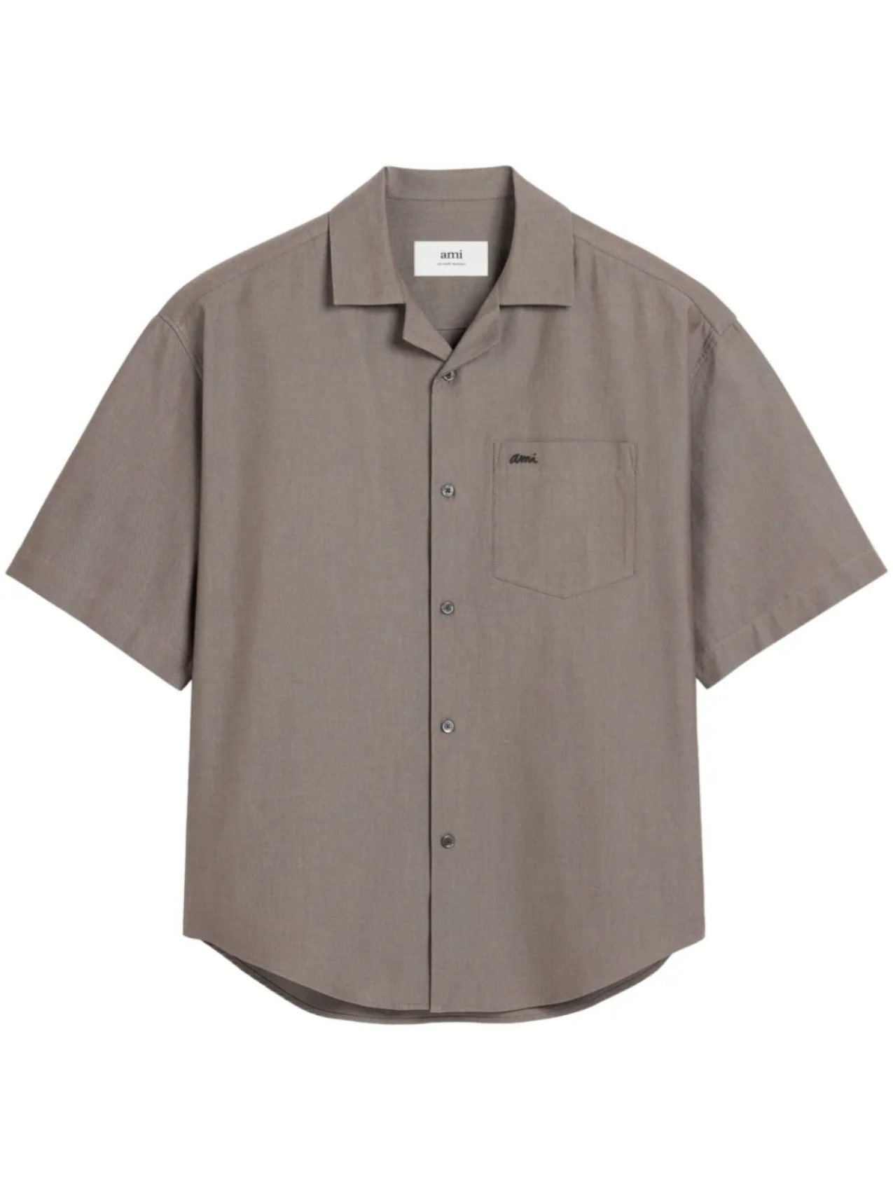 Рубашка с короткими рукавами AMI Paris, серый 
Рубашка с короткими рукавами AMI Paris, серый