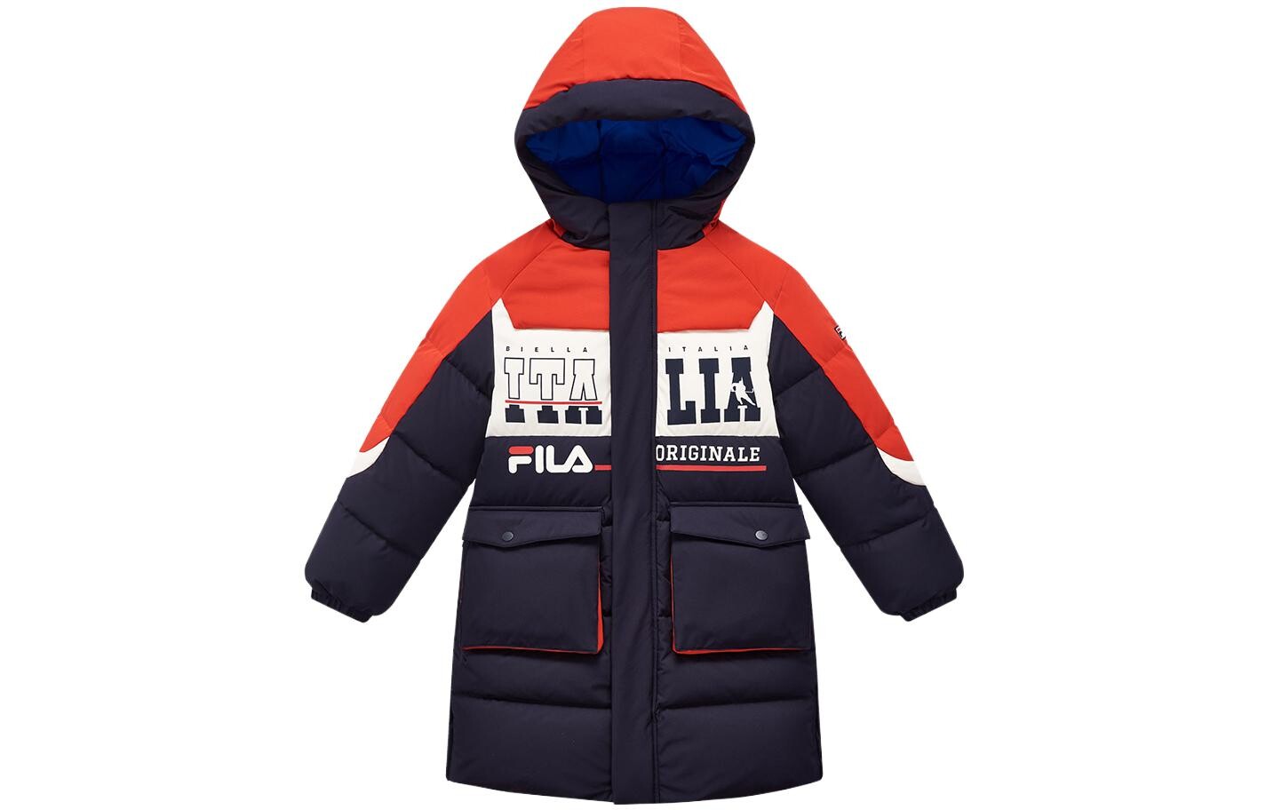 Детский пуховик FILA, цвет Navy 
Детский пуховик FILA, цвет Navy