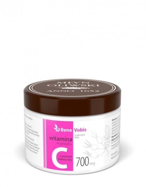 БАД, Młyn Oliwski, Витамин С 100% из шиповника, Bene Vobis, 250 г 
БАД, Młyn Oliwski, Витамин С 100% из шиповника, Bene Vobis, 250 г