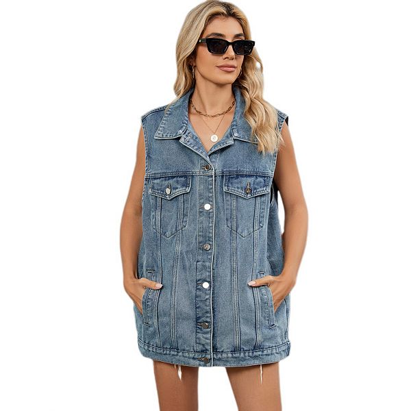 Женский джинсовый жилет в стиле винтаж Yesfashion, Light Blue
Женский джинсовый жилет в стиле винтаж Yesfashion, Light Blue