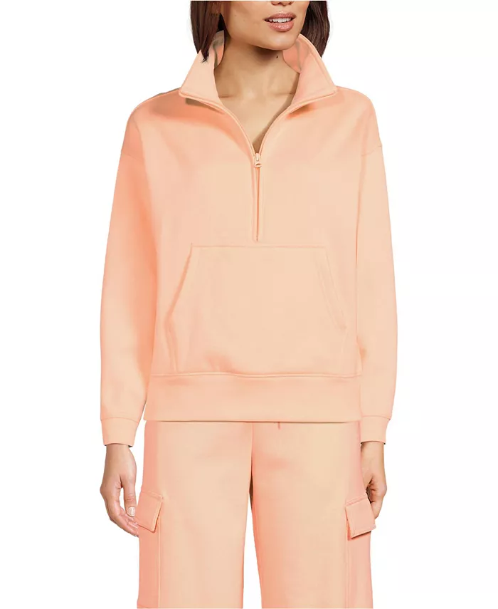 Женская толстовка Serious Sweats с длинным рукавом и молнией до середины груди, свободный крой Lands' End, оранжевый
Женская толстовка Serious Sweats с длинным рукавом и молнией до середины груди, свободный крой Lands' End, оранжевый