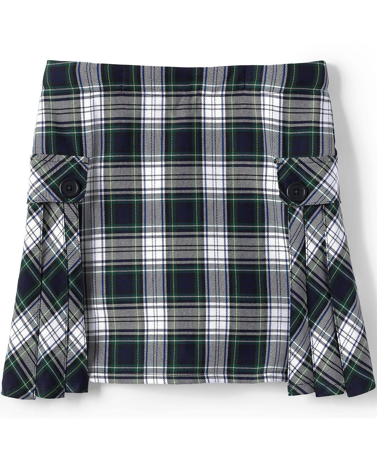 Школьная форма для девочек, детская юбка в клетку со складками по бокам выше колена Lands' End 
Школьная форма для девочек, детская юбка в клетку со складками по бокам выше колена Lands' End