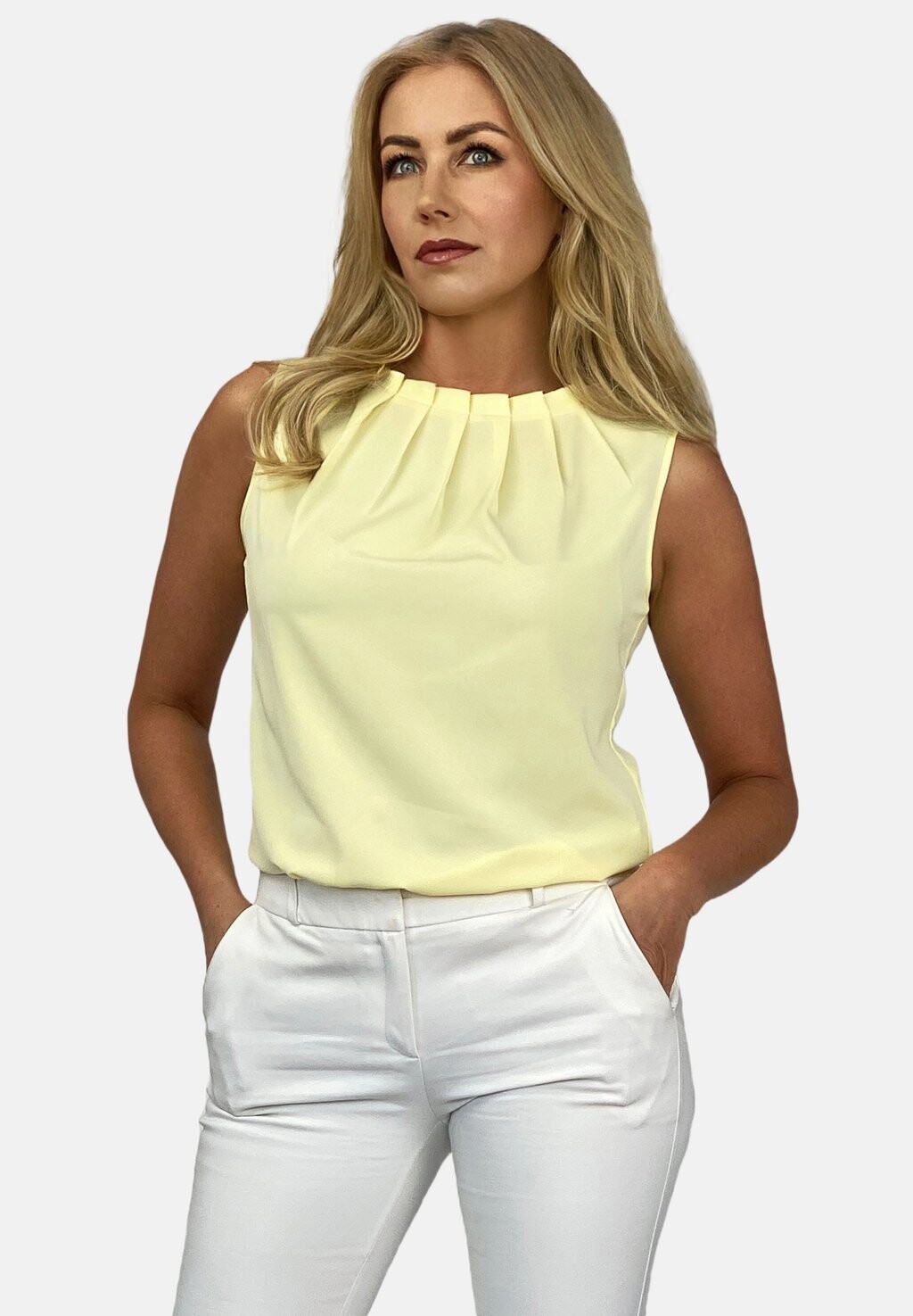 Топ With Pleats REGINA FASHION, светло-желтый
Топ With Pleats REGINA FASHION, светло-желтый