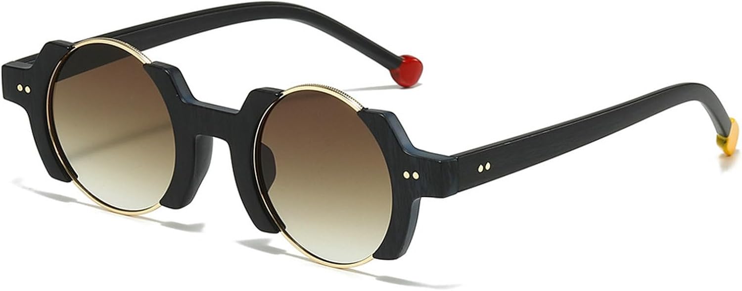 Популярные модные круглые женские солнцезащитные очки в стиле панк, ретро-очки с заклепками, мужские модные желто-синие солнцезащитные очки с градиентным переходом цвета и защитой от УФ-излучения UV400 mincl, Brown
Популярные модные круглые женские солнцезащитные очки в стиле панк, ретро-очки с заклепками, мужские модные желто-синие солнцезащитные очки с градиентным переходом цвета и защитой от УФ-излучения UV400 mincl, Brown