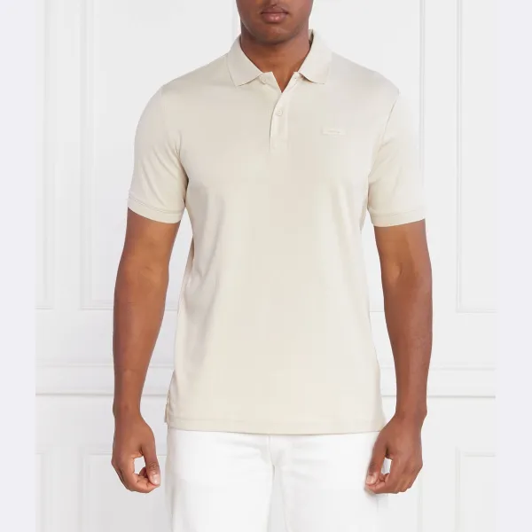 Рубашка-Поло узкого кроя Calvin Klein, бежевый
Рубашка-Поло узкого кроя Calvin Klein, бежевый