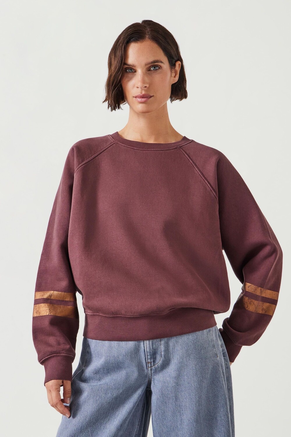 Свободная толстовка Gemma из 100% хлопка с полосками из фольги Hush, коричневый
Свободная толстовка Gemma из 100% хлопка с полосками из фольги Hush, коричневый