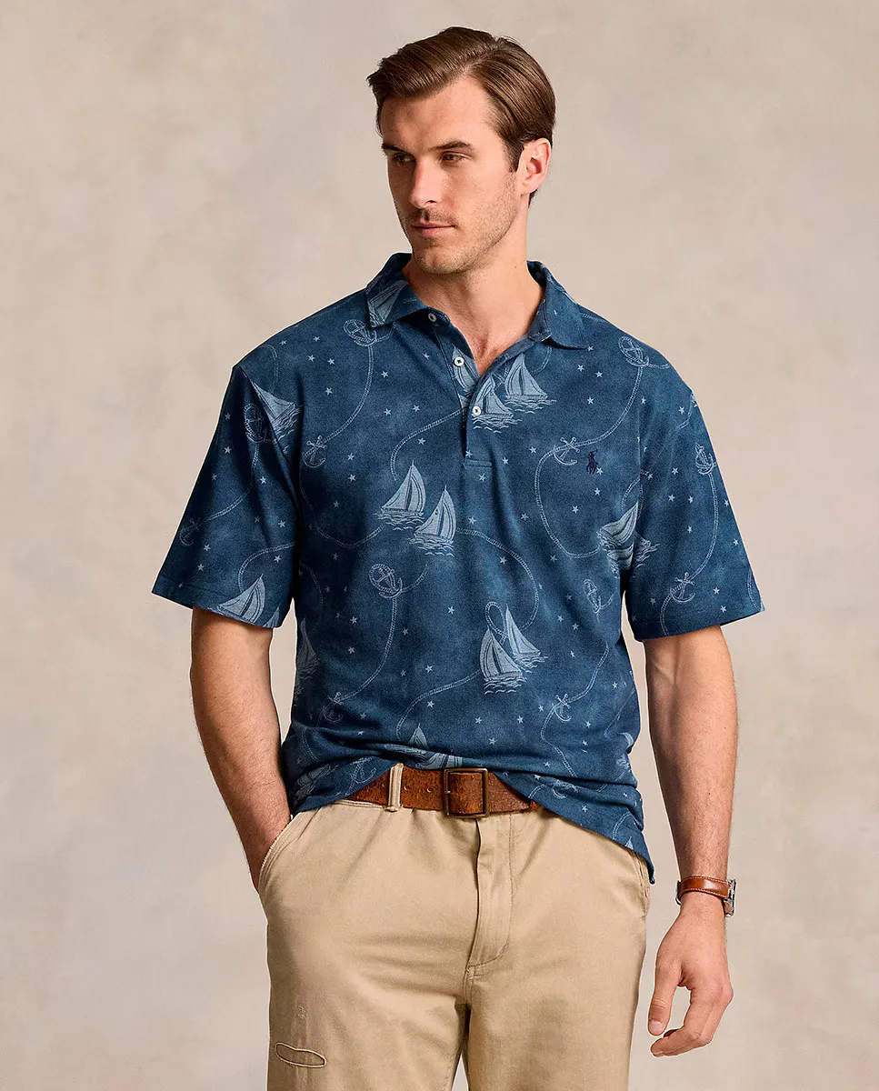 Мужская хлопковая рубашка-поло стандартного кроя больших размеров Polo Ralph Lauren, цвет Azul Ultramar
Мужская хлопковая рубашка-поло стандартного кроя больших размеров Polo Ralph Lauren, цвет Azul Ultramar
