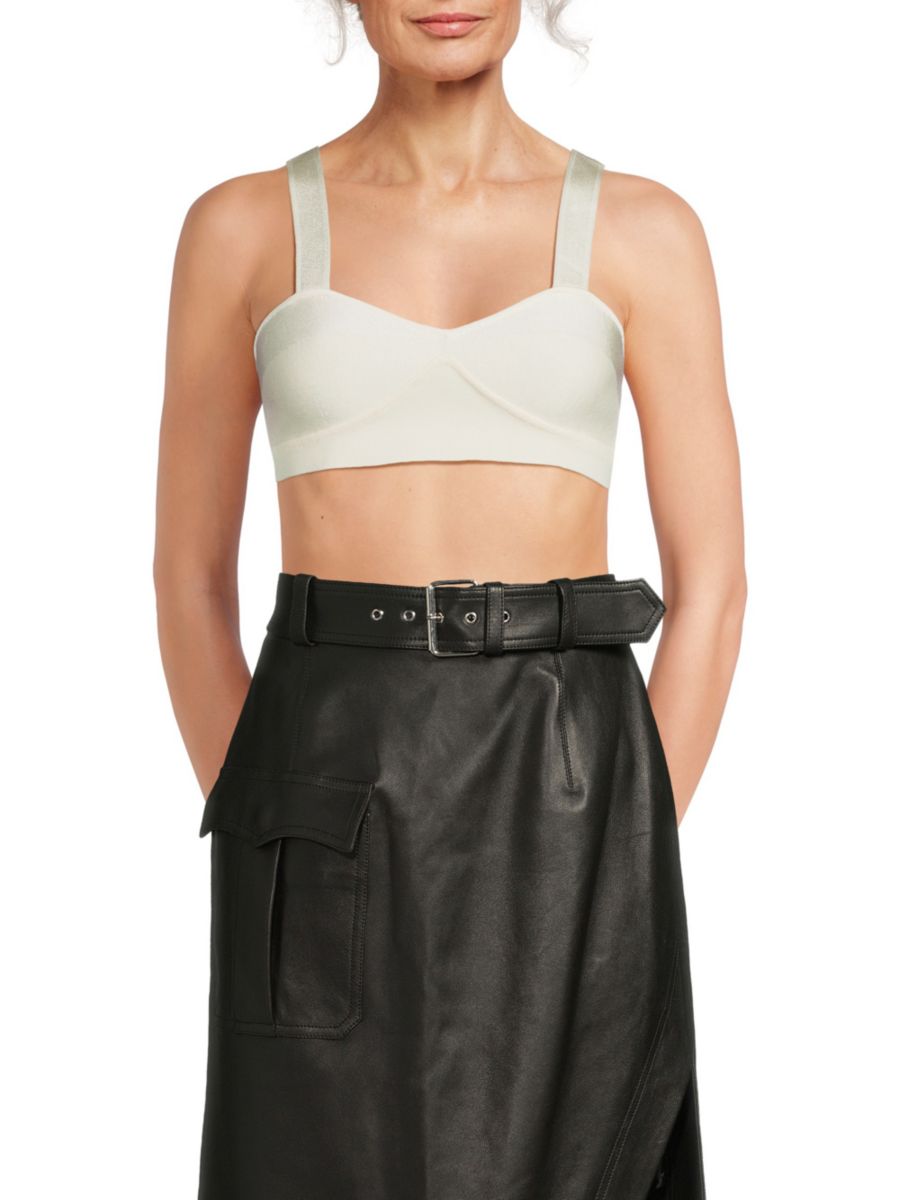 Бюстгальтер из смеси шерсти McQueen, слоновая кость
Бюстгальтер из смеси шерсти McQueen, слоновая кость