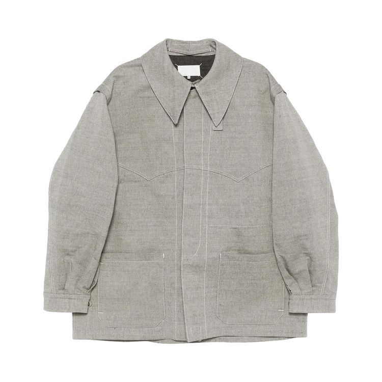 Куртка Maison Margiela Twill Oversize Jacket 'Grey', серый 
Куртка Maison Margiela Twill Oversize Jacket 'Grey', серый