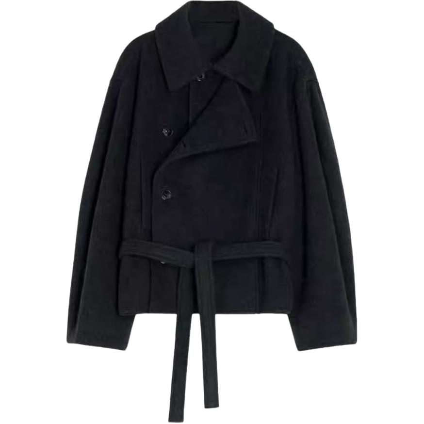 Lemaire Двубортное пальто с поясом, Black
Lemaire Двубортное пальто с поясом, Black