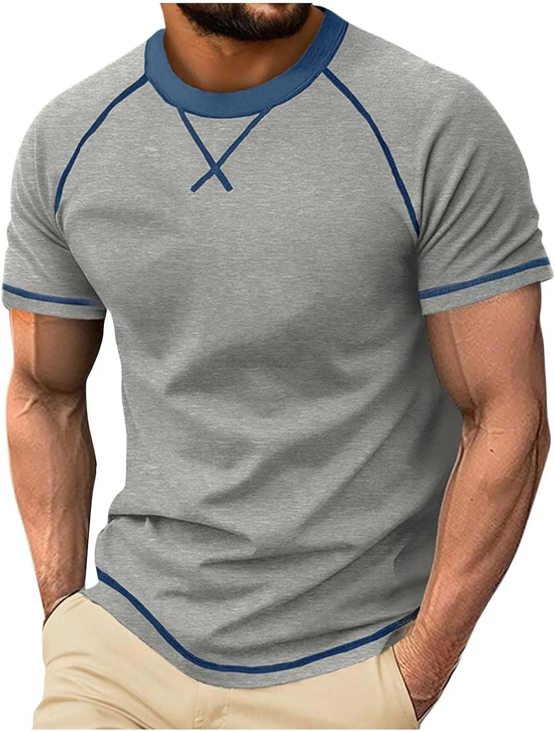 Мужская футболка Colorblock Slim Fit с коротким рукавом
Мужская футболка Colorblock Slim Fit с коротким рукавом