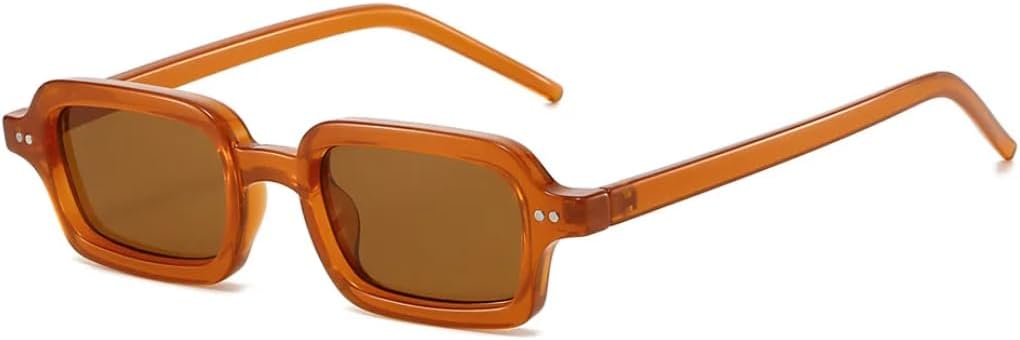 Модные маленькие квадратные солнцезащитные очки для женщин, желейного цвета, повседневные, с защитой от УФ-излучения UV400 и заклепками, для путешествий и фотосъемки TVTBBVV, Brown Tea
Модные маленькие квадратные солнцезащитные очки для женщин, желейного цвета, повседневные, с защитой от УФ-излучения UV400 и заклепками, для путешествий и фотосъемки TVTBBVV, Brown Tea