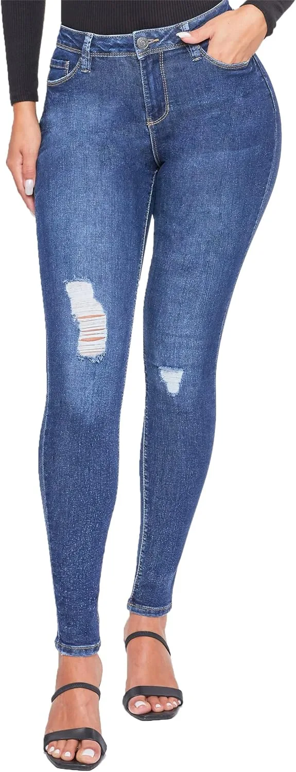 YMI Women's Basic 1-Button High-Rise Skinny Jean из переработанных волокон
YMI Women's Basic 1-Button High-Rise Skinny Jean из переработанных волокон