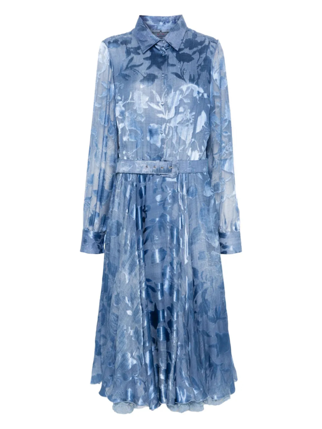 Жаккардовое платье миди с цветочным узором Ermanno Scervino, синий
Жаккардовое платье миди с цветочным узором Ermanno Scervino, синий