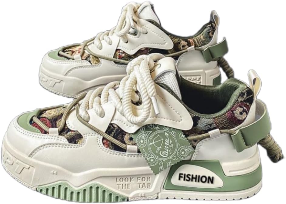 Мужские модные кроссовки для скейтбординга в уличном стиле, низкие повседневные кеды на шнуровке на все сезоны Hhhchpm, зеленый
Мужские модные кроссовки для скейтбординга в уличном стиле, низкие повседневные кеды на шнуровке на все сезоны Hhhchpm, зеленый