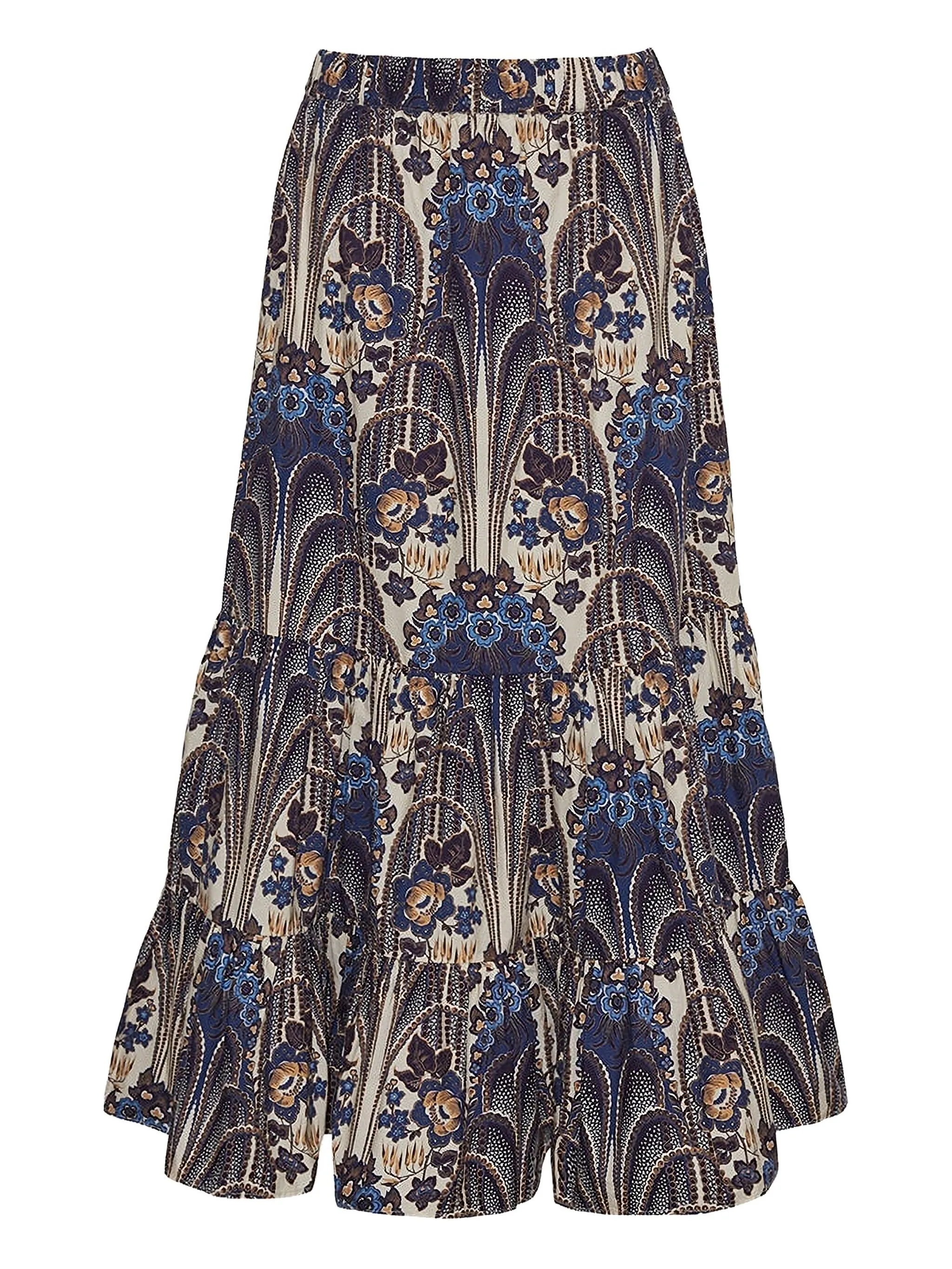 Ярусная юбка миди Chase с принтом Cara Cara, бежевый
Ярусная юбка миди Chase с принтом Cara Cara, бежевый