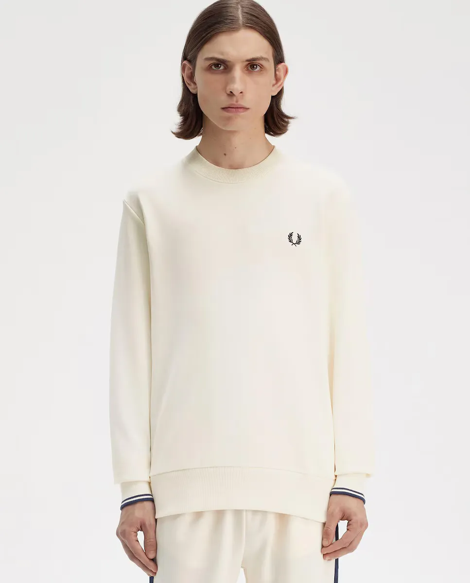 Мужской свитшот с круглым вырезом и отделкой в две полоски Fred Perry, цвет Crudo
Мужской свитшот с круглым вырезом и отделкой в две полоски Fred Perry, цвет Crudo
