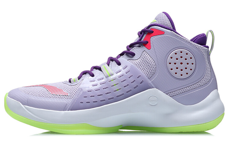 Баскетбольные кроссовки унисекс с высоким верхом фиолетовые/зеленые Lining
Баскетбольные кроссовки унисекс с высоким верхом фиолетовые/зеленые Lining