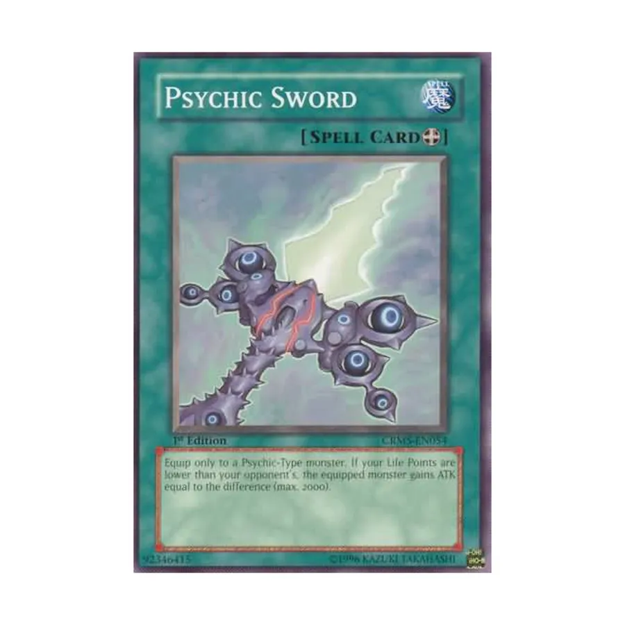 CCG Психический меч (Обычный), Yu-Gi-Oh - Crimson Crisis - Singles
CCG Психический меч (Обычный), Yu-Gi-Oh - Crimson Crisis - Singles