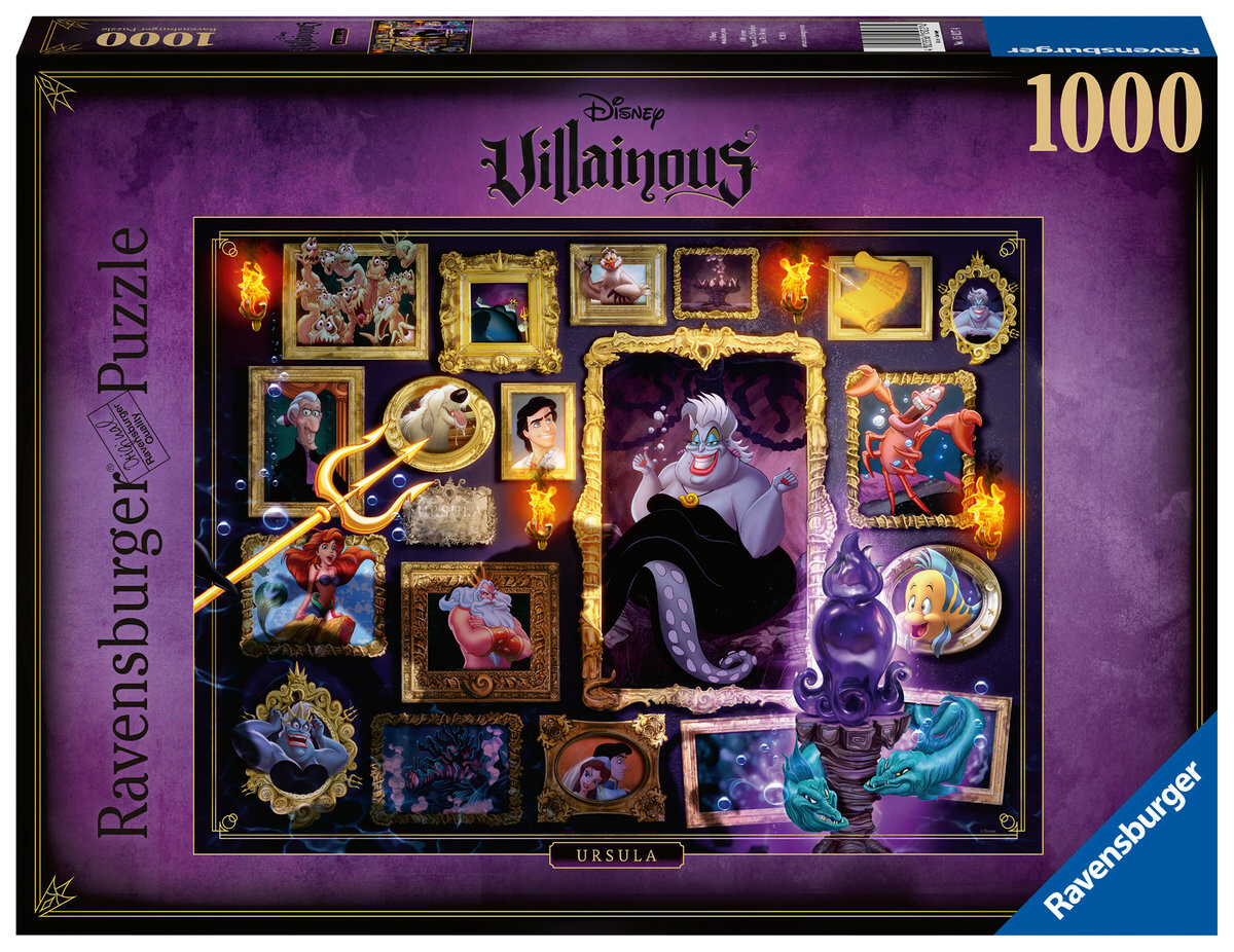 Ravensburger, пазл, Disney, Villainous, Urszula, 1000 шт.
Ravensburger, пазл, Disney, Villainous, Urszula, 1000 шт.