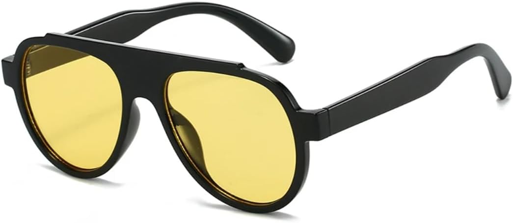 Модные мужские солнцезащитные очки большого размера в стиле ретро с градиентным переходом, защита от УФ-излучения UV400, трендовые желто-синие солнцезащитные очки VRTRFFTR, Black Yellow
Модные мужские солнцезащитные очки большого размера в стиле ретро с градиентным переходом, защита от УФ-излучения UV400, трендовые желто-синие солнцезащитные очки VRTRFFTR, Black Yellow