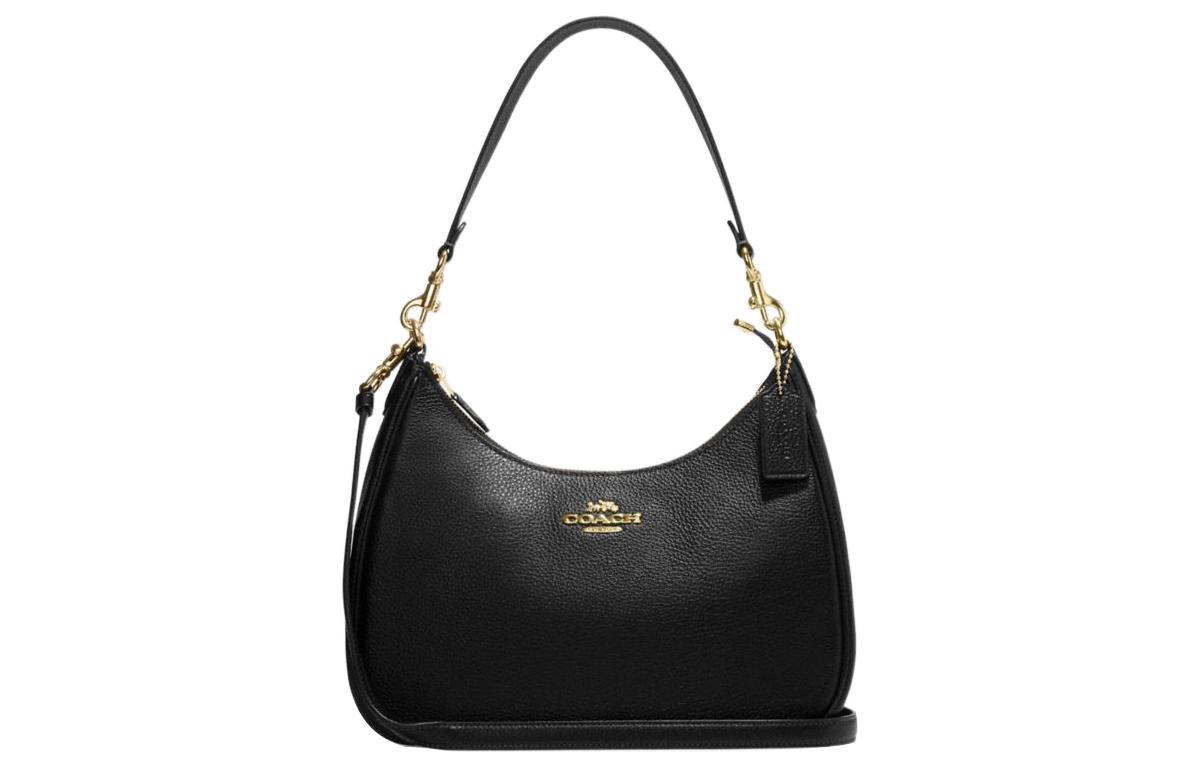 COACH Кожаная сумка-полумесяц через плечо женская черная
COACH Кожаная сумка-полумесяц через плечо женская черная