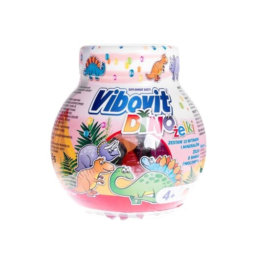 Teva, Вибовит Дино, со вкусом апельсина, 50 желе