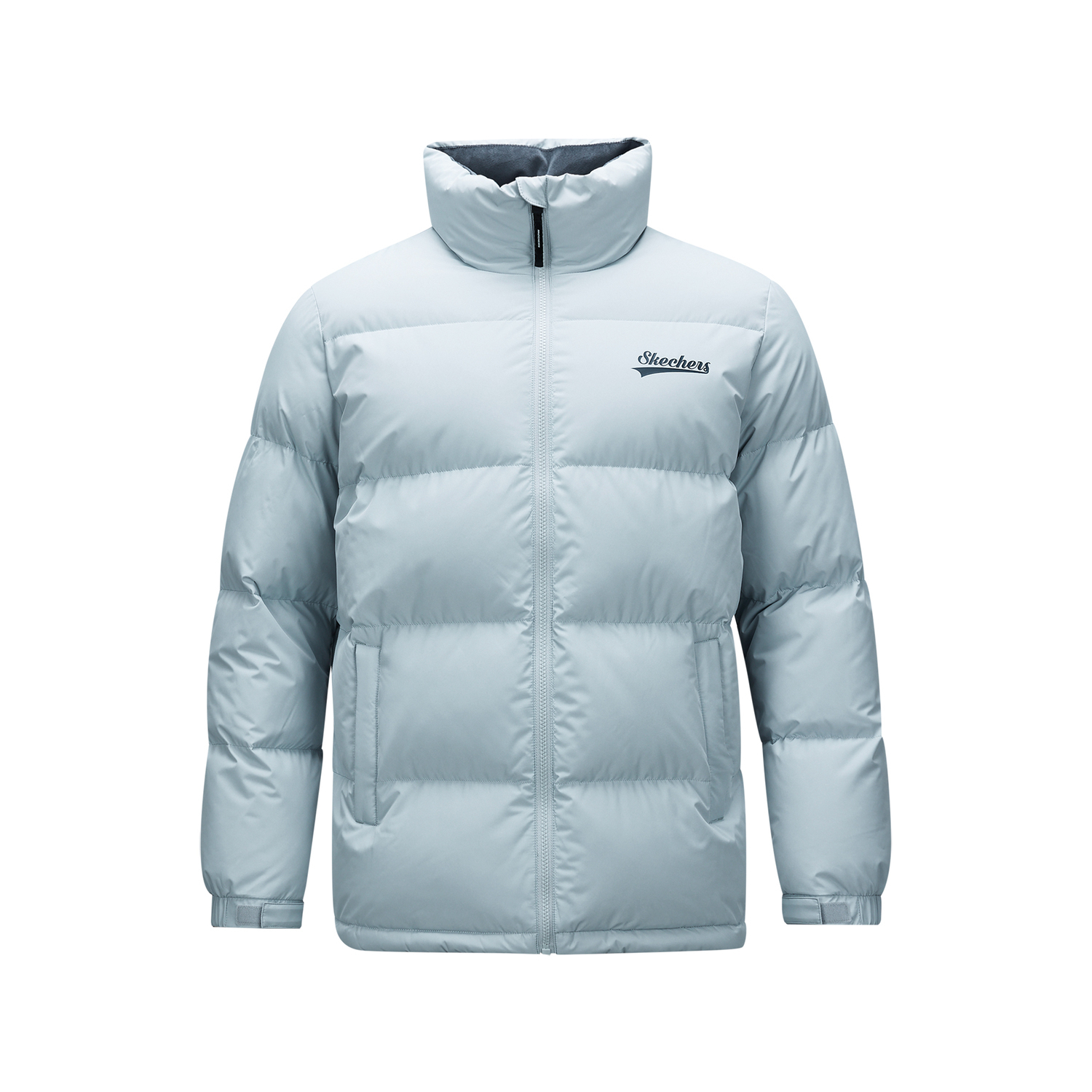 Пуховик унисекс жемчужно-голубой Skechers 
Пуховик унисекс жемчужно-голубой Skechers
