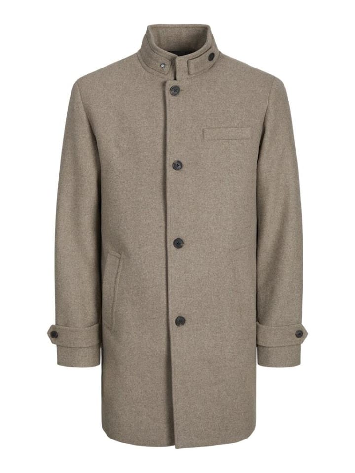Пальто серо-бежевого цвета Jack & Jones
Пальто серо-бежевого цвета Jack & Jones